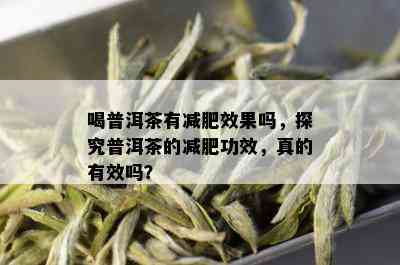 喝普洱茶有减肥效果吗，探究普洱茶的减肥功效，真的有效吗？