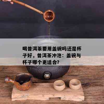 喝普洱茶要用盖碗吗还是杯子好，普洱茶冲泡：盖碗与杯子哪个更适合？