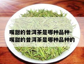 嘴甜的普洱茶是哪种品种-嘴甜的普洱茶是哪种品种的