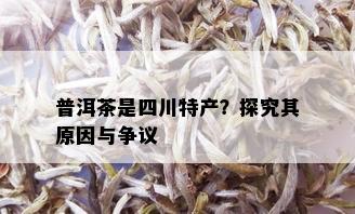 普洱茶是四川特产？探究其原因与争议