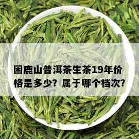 困鹿山普洱茶生茶19年价格是多少？属于哪个档次？