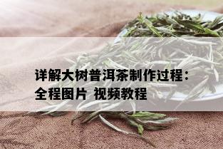 详解大树普洱茶制作过程：全程图片 视频教程