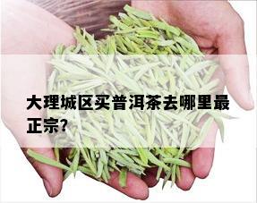 大理城区买普洱茶去哪里最正宗？