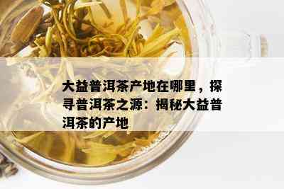 大益普洱茶产地在哪里，探寻普洱茶之源：揭秘大益普洱茶的产地