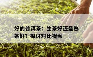 好的普洱茶：生茶好还是熟茶好？探讨对比视频