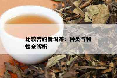 比较苦的普洱茶：种类与特性全解析