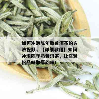 如何冲泡陈年熟普洱茶的方法视频，【详细教程】如何冲泡陈年熟普洱茶，让你轻松品味醇厚韵味！