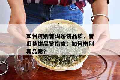 如何辨别普洱茶饼品质，普洱茶饼品鉴指南：如何辨别其品质？