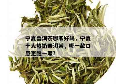 宁夏普洱茶哪家好喝，宁夏十大热销普洱茶，哪一款口感更胜一筹？