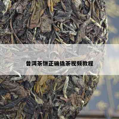 普洱茶饼正确撬茶视频教程