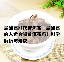 尿酸高能饮普洱茶，尿酸高的人适合喝普洱茶吗？科学解析与建议