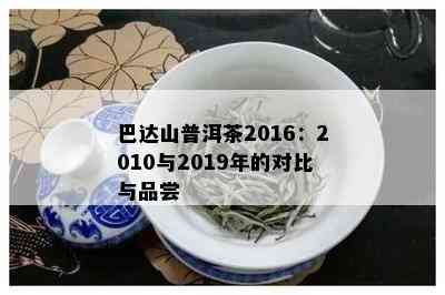 巴达山普洱茶2016：2010与2019年的对比与品尝