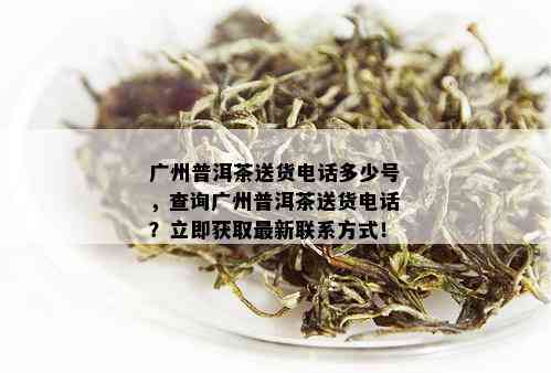 广州普洱茶送货电话多少号，查询广州普洱茶送货电话？立即获取最新联系方式！