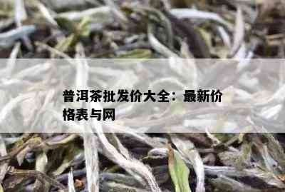 普洱茶批发价大全：最新价格表与网