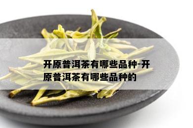 开原普洱茶有哪些品种-开原普洱茶有哪些品种的