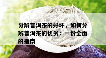 分辨普洱茶的好坏，如何分辨普洱茶的优劣：一份全面的指南