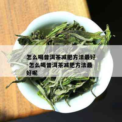 怎么喝普洱茶减肥方法更好-怎么喝普洱茶减肥方法更好呢