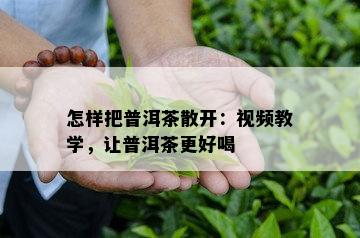 怎样把普洱茶散开：视频教学，让普洱茶更好喝