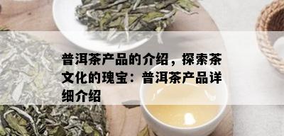 普洱茶产品的介绍，探索茶文化的瑰宝：普洱茶产品详细介绍