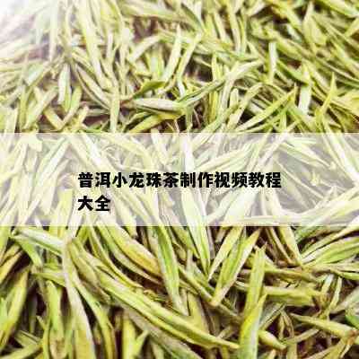 普洱小龙珠茶制作视频教程大全