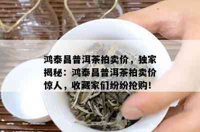 鸿泰昌普洱茶拍卖价，独家揭秘：鸿泰昌普洱茶拍卖价惊人，收藏家们纷纷抢购！