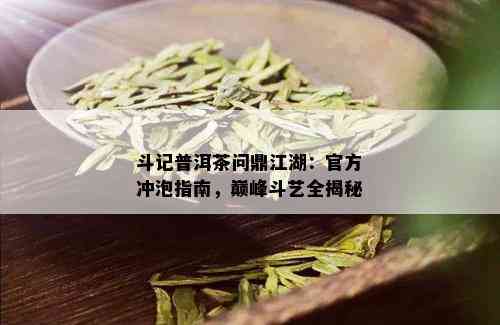 斗记普洱茶问鼎江湖：官方冲泡指南，巅峰斗艺全揭秘