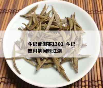 斗记普洱茶1301-斗记普洱茶问鼎江湖