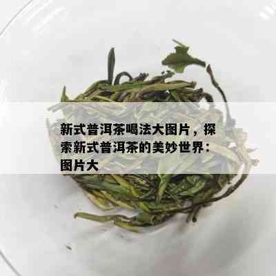 新式普洱茶喝法大图片，探索新式普洱茶的美妙世界：图片大