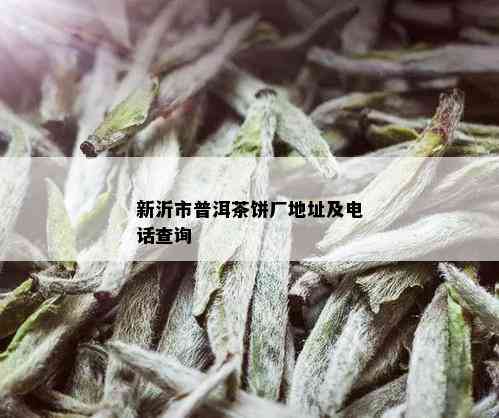 新沂市普洱茶饼厂地址及电话查询