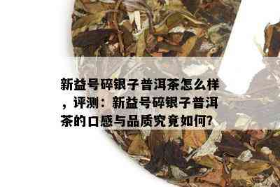 新益号碎银子普洱茶怎么样，评测：新益号碎银子普洱茶的口感与品质究竟如何？