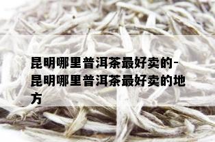 昆明哪里普洱茶更好卖的-昆明哪里普洱茶更好卖的地方