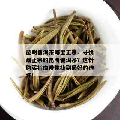 昆明普洱茶哪里正宗，寻找最正宗的昆明普洱茶？这份购买指南带你找到更好的选择！