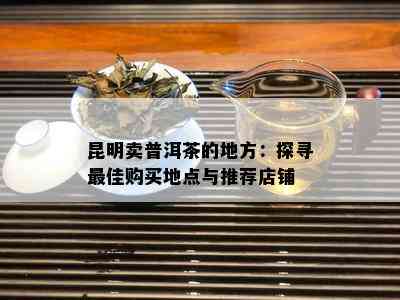 昆明卖普洱茶的地方：探寻更佳购买地点与推荐店铺