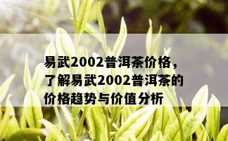 易武2002普洱茶价格，了解易武2002普洱茶的价格趋势与价值分析