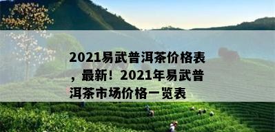 2021易武普洱茶价格表，最新！2021年易武普洱茶市场价格一览表