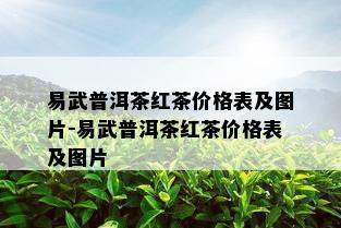 易武普洱茶红茶价格表及图片-易武普洱茶红茶价格表及图片