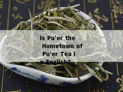 Is Pu'er the Hometown of Pu'er Tea in English?