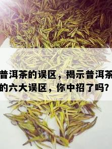 普洱茶的误区，揭示普洱茶的六大误区，你中招了吗？