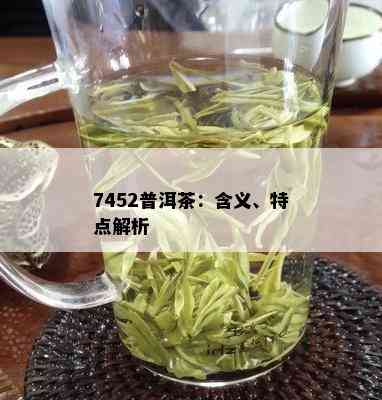 7452普洱茶：含义、特点解析