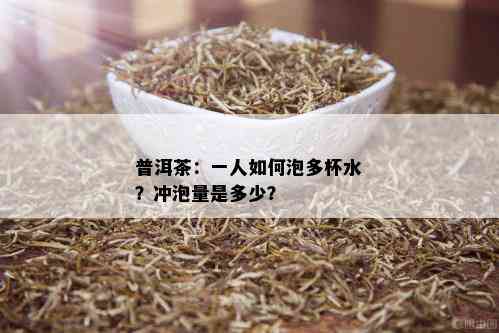 普洱茶：一人如何泡多杯水？冲泡量是多少？