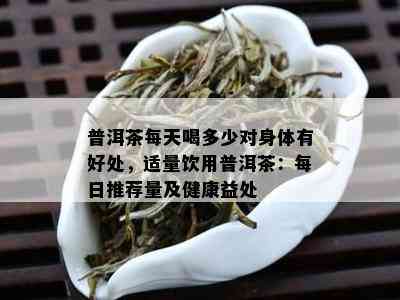 普洱茶每天喝多少对身体有好处，适量饮用普洱茶：每日推荐量及健康益处