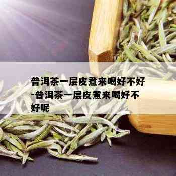 普洱茶一层皮煮来喝好不好-普洱茶一层皮煮来喝好不好呢