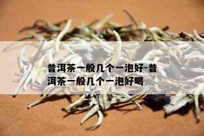 普洱茶一般几个一泡好-普洱茶一般几个一泡好喝