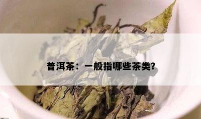 普洱茶：一般指哪些茶类？