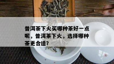 普洱茶下火买哪种茶好一点呢，普洱茶下火，选择哪种茶更合适？