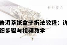 普洱茶纸盒子折法教程：详细步骤与视频教学