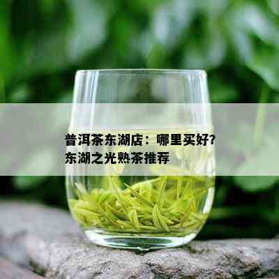 普洱茶东湖店：哪里买好？东湖之光熟茶推荐