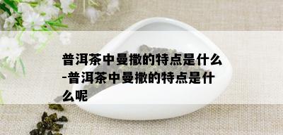 普洱茶中曼撒的特点是什么-普洱茶中曼撒的特点是什么呢