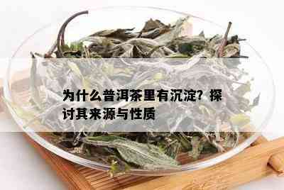 为什么普洱茶里有沉淀？探讨其来源与性质