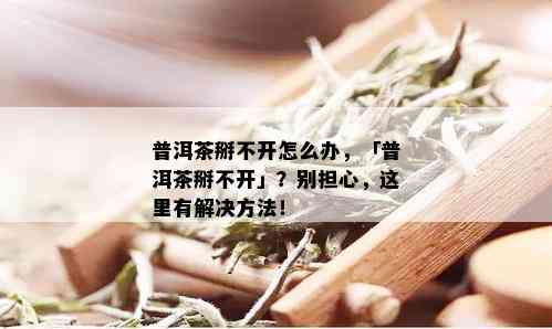 普洱茶掰不开怎么办，「普洱茶掰不开」？别担心，这里有解决方法！